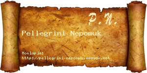Pellegrini Nepomuk névjegykártya